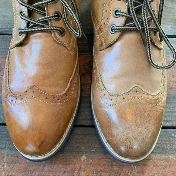 Kunsto Men’s Brogue Boots - Picture 5 of 11